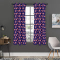 4th of July American Flag Pattern Print Grommet Curtain Panels