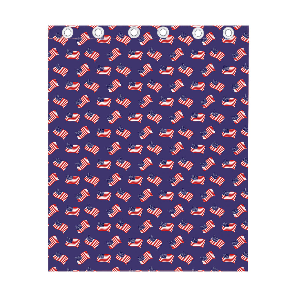 4th of July American Flag Pattern Print Curtain