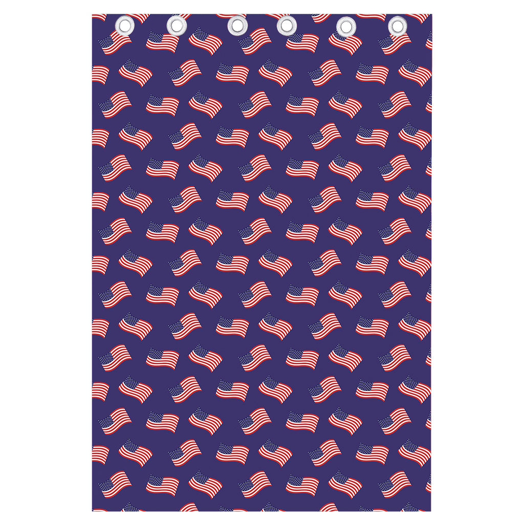 4th of July American Flag Pattern Print Curtain