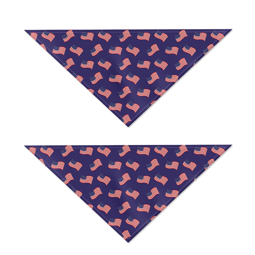 4th of July American Flag Pattern Print Dog Bandana