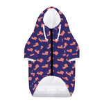 4th of July American Flag Pattern Print Dog Zip Up Hoodie