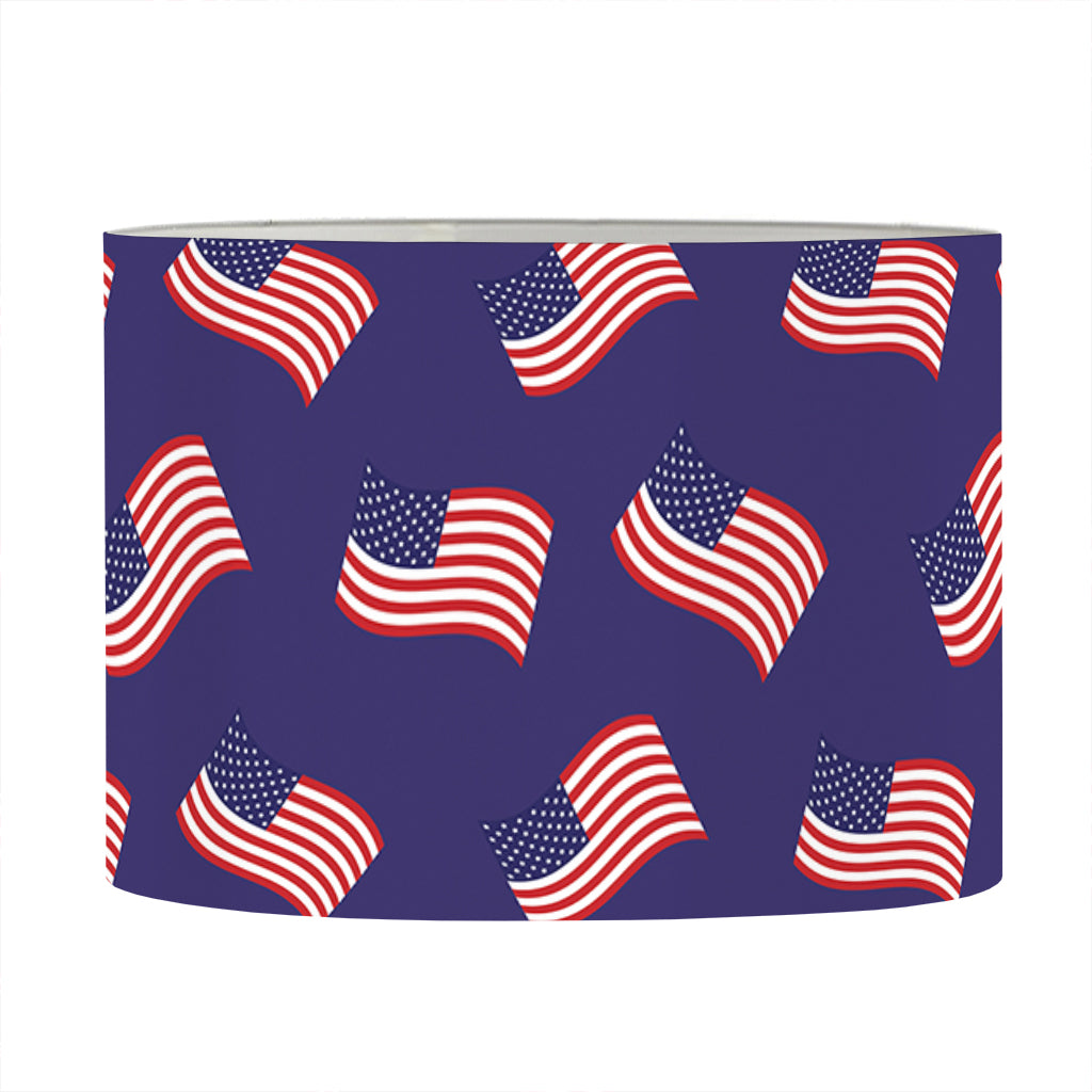4th of July American Flag Pattern Print Drum Lamp Shade
