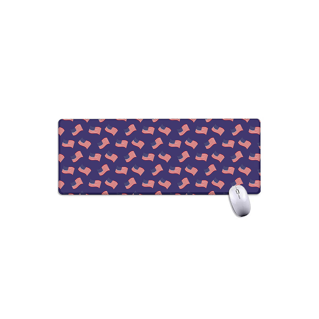 4th of July American Flag Pattern Print Extended Mouse Pad