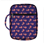 4th of July American Flag Pattern Print Front Pocket Bible Bag
