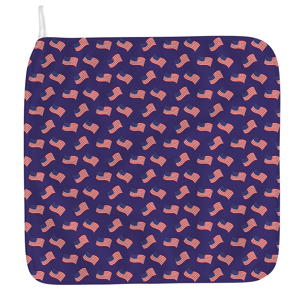 4th of July American Flag Pattern Print Hand Towel