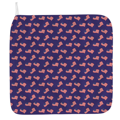 4th of July American Flag Pattern Print Hand Towel