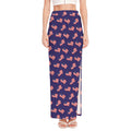 4th of July American Flag Pattern Print High Slit Maxi Skirt