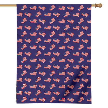 4th of July American Flag Pattern Print House Flag