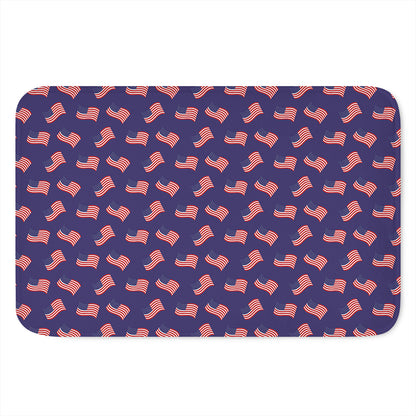 4th of July American Flag Pattern Print Indoor Door Mat