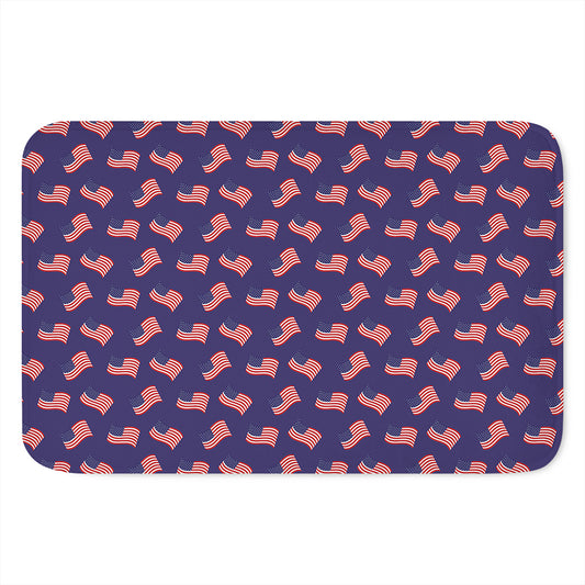 4th of July American Flag Pattern Print Indoor Door Mat