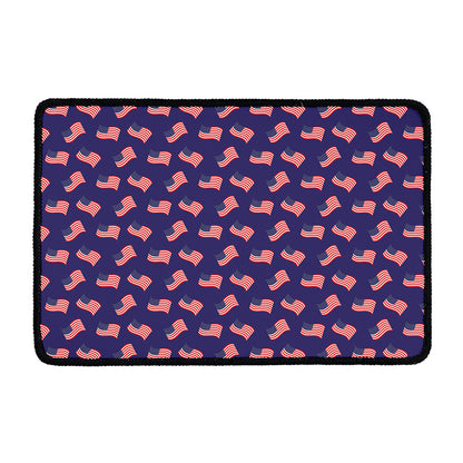 4th of July American Flag Pattern Print Kitchen Mat