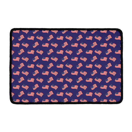 4th of July American Flag Pattern Print Kitchen Mat