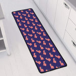 4th of July American Flag Pattern Print Long Kitchen Mat