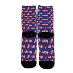 4th of July American Flag Pattern Print Long Socks