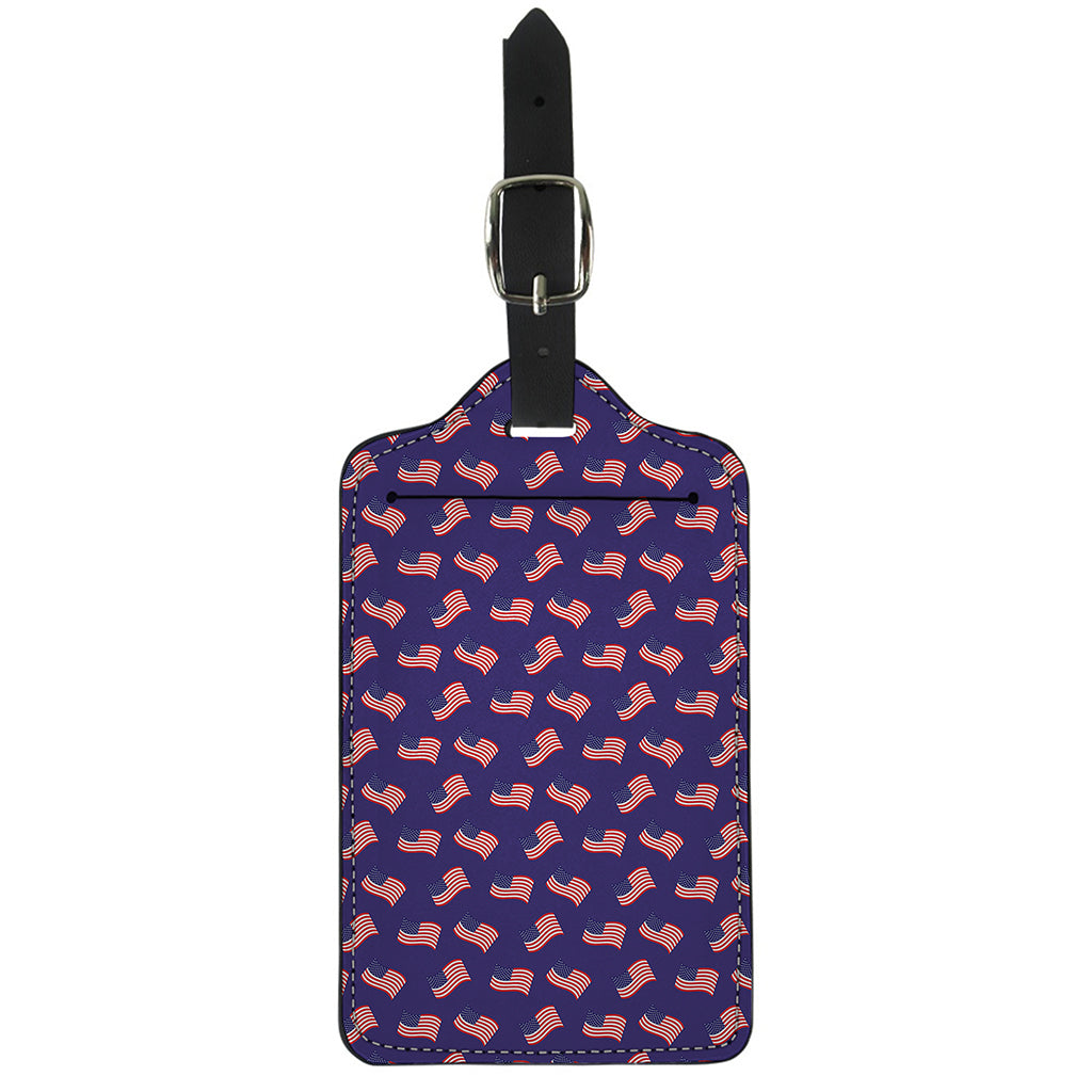 4th of July American Flag Pattern Print Luggage Tag