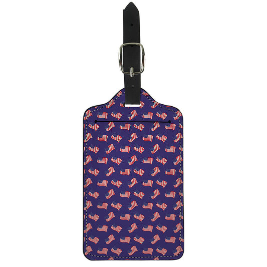 4th of July American Flag Pattern Print Luggage Tag