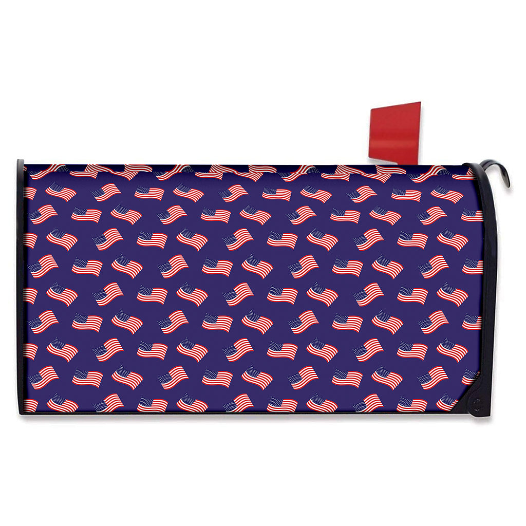 4th of July American Flag Pattern Print Mailbox Cover