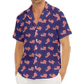 4th of July American Flag Pattern Print Men's Deep V-Neck Shirt