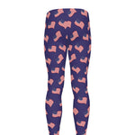 4th of July American Flag Pattern Print Men's leggings