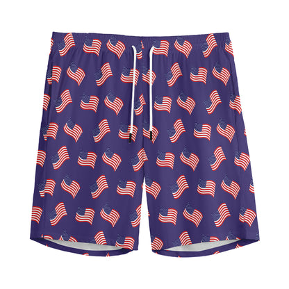 4th of July American Flag Pattern Print Men's Sports Shorts