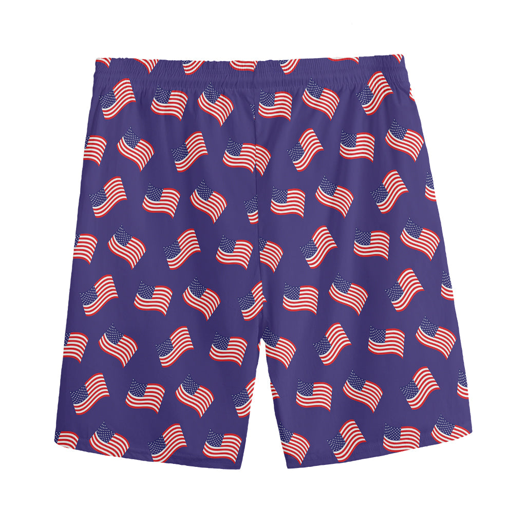 4th of July American Flag Pattern Print Men's Sports Shorts