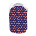 4th of July American Flag Pattern Print Mesh Laundry Hamper
