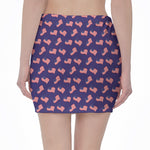 4th of July American Flag Pattern Print Pencil Mini Skirt