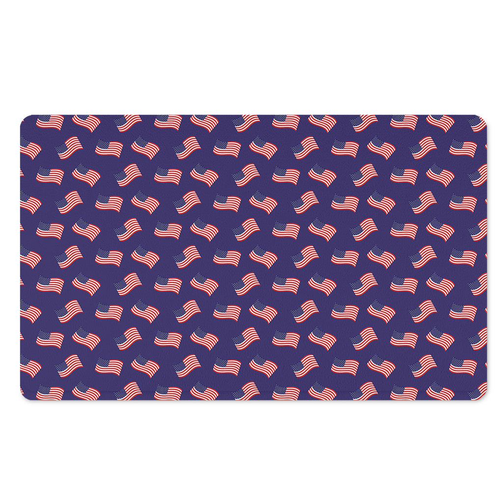 4th of July American Flag Pattern Print Polyester Doormat