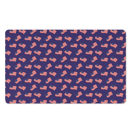 4th of July American Flag Pattern Print Polyester Doormat