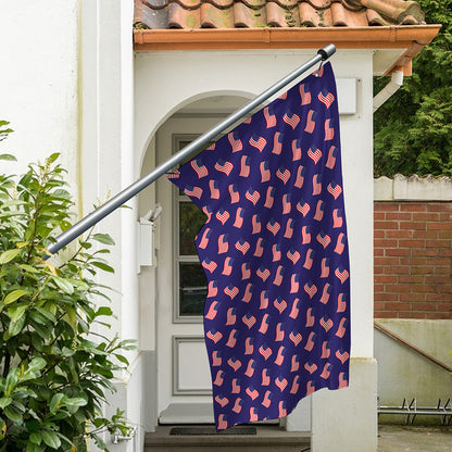 4th of July American Flag Pattern Print Polyester Flag