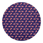 4th of July American Flag Pattern Print Round Blanket