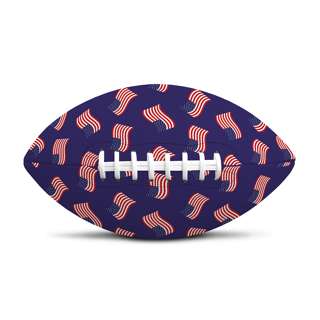 4th of July American Flag Pattern Print Rugby Ball