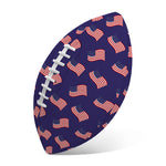 4th of July American Flag Pattern Print Rugby Ball