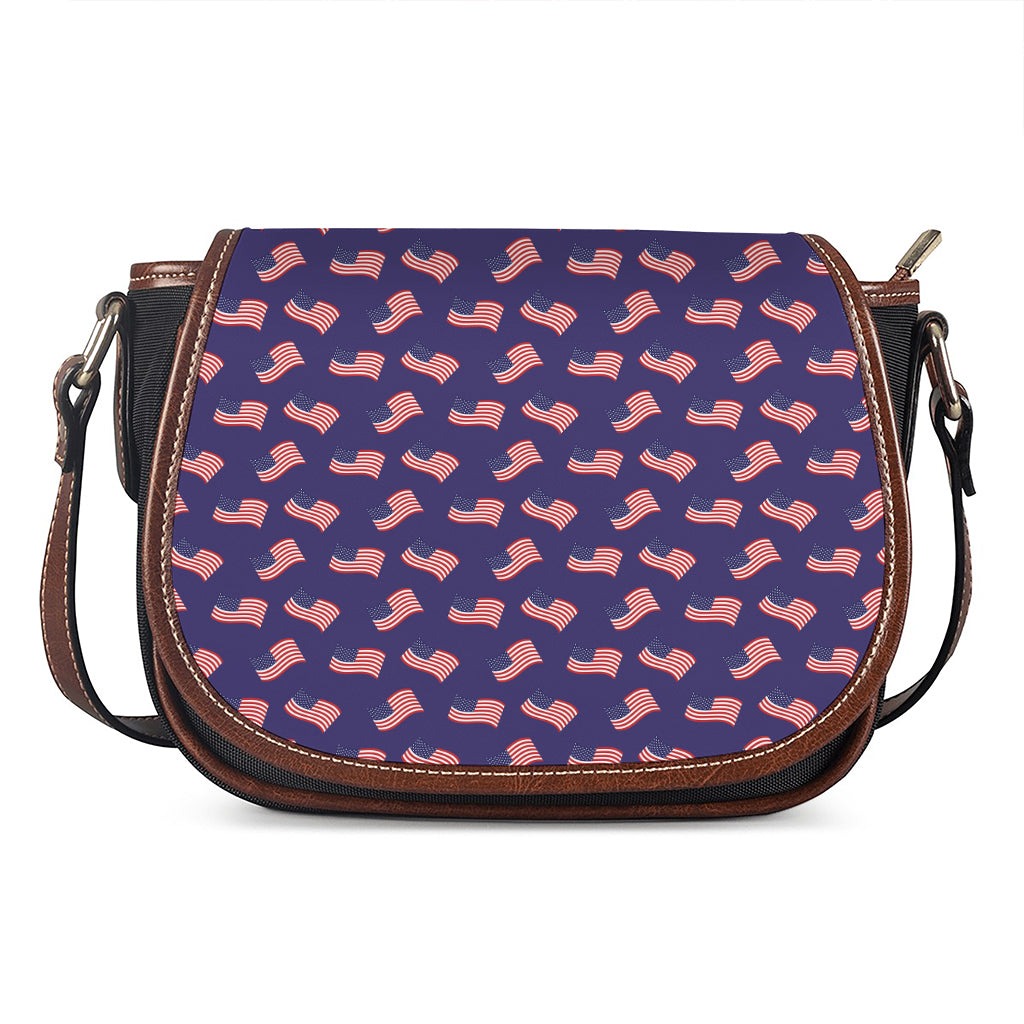 4th of July American Flag Pattern Print Saddle Bag