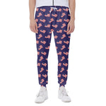 4th of July American Flag Pattern Print Scuba Joggers
