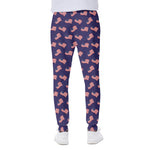 4th of July American Flag Pattern Print Scuba Joggers