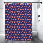 4th of July American Flag Pattern Print Shower Curtain