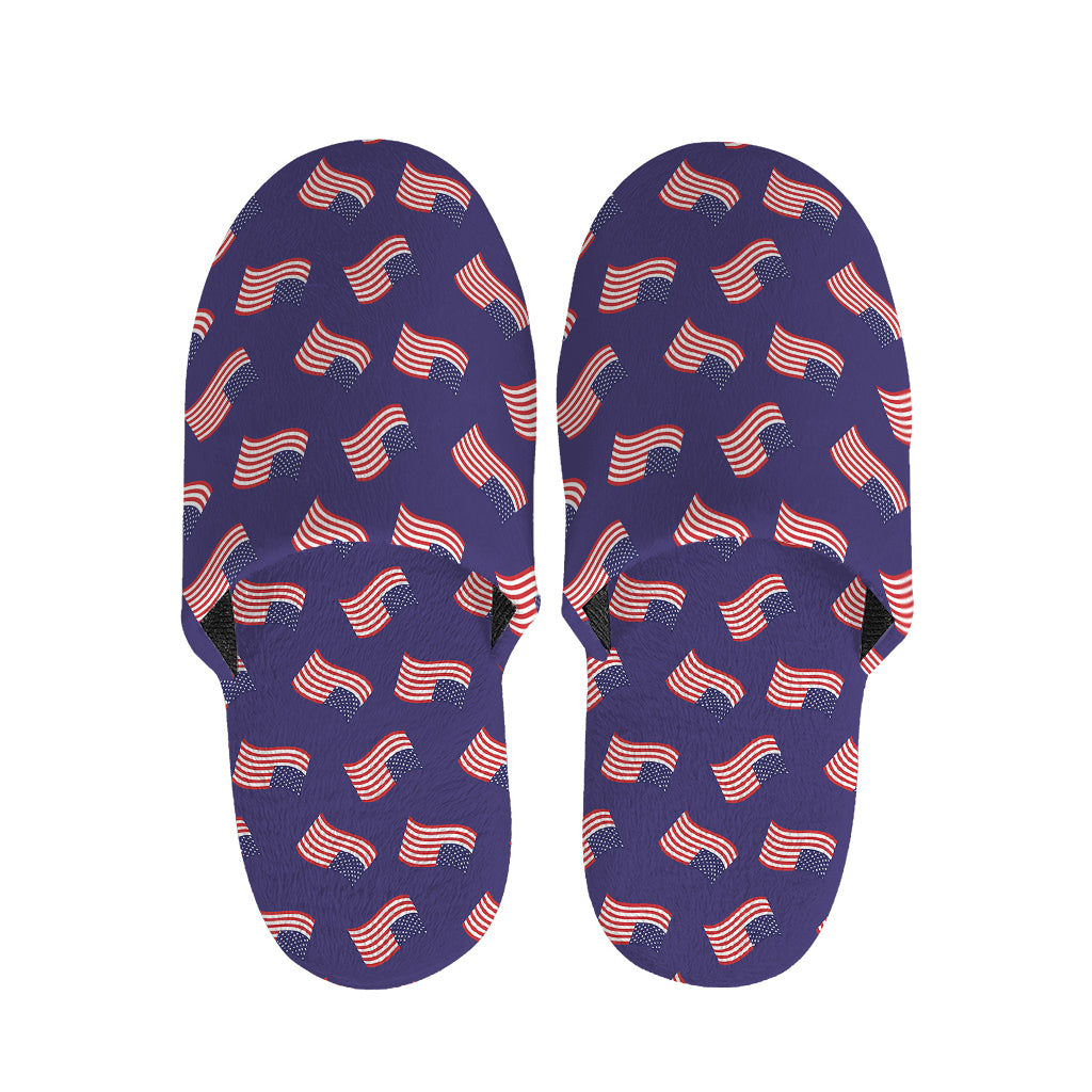 4th of July American Flag Pattern Print Slippers