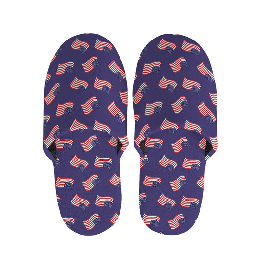 4th of July American Flag Pattern Print Slippers