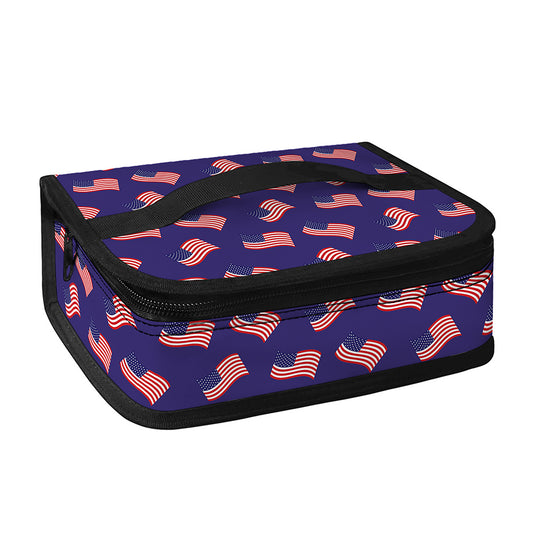 4th of July American Flag Pattern Print Small Lunch Bag