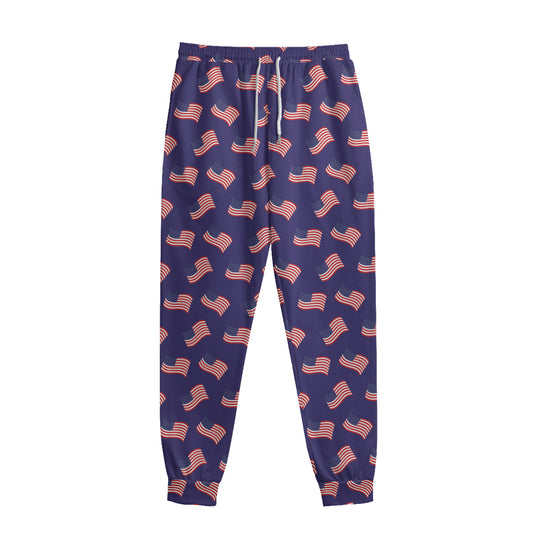 4th of July American Flag Pattern Print Sweatpants