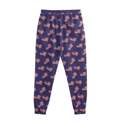 4th of July American Flag Pattern Print Sweatpants