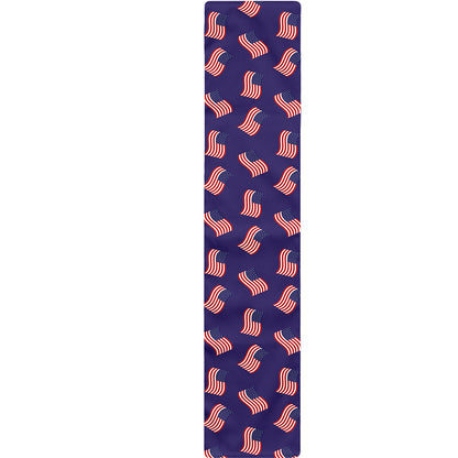 4th of July American Flag Pattern Print Table Runner