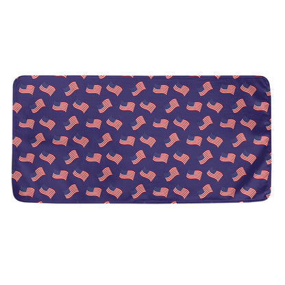 4th of July American Flag Pattern Print Towel