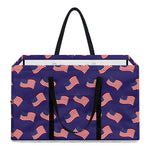 4th of July American Flag Pattern Print Utility Tote Bag