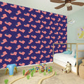 4th of July American Flag Pattern Print Wall Sticker