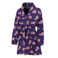 4th of July American Flag Pattern Print Women's Bathrobe