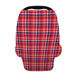 4th of July American Plaid Print Baby Seat Cover