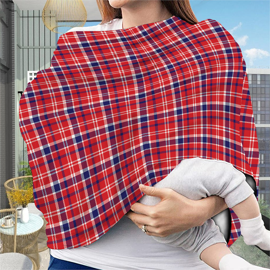 4th of July American Plaid Print Baby Seat Cover