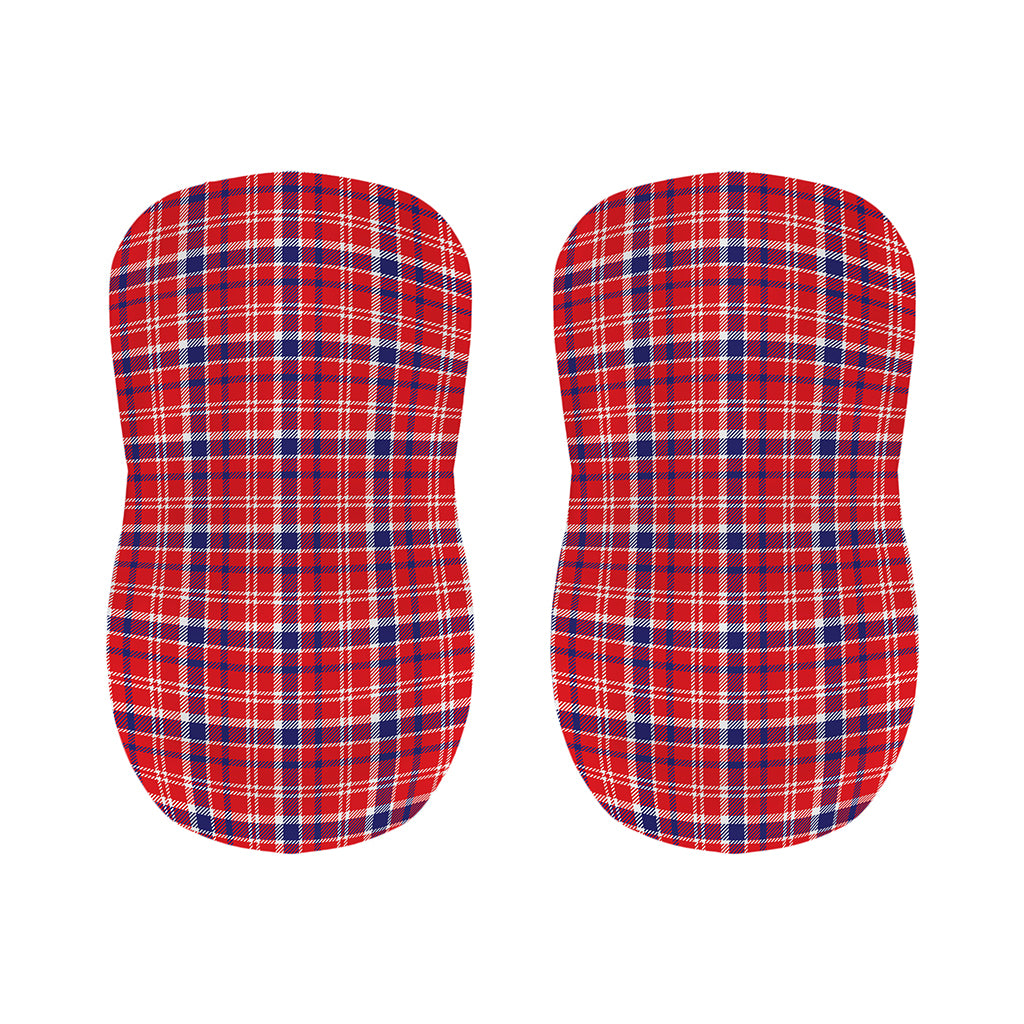 4th of July American Plaid Print Bar Stool Covers